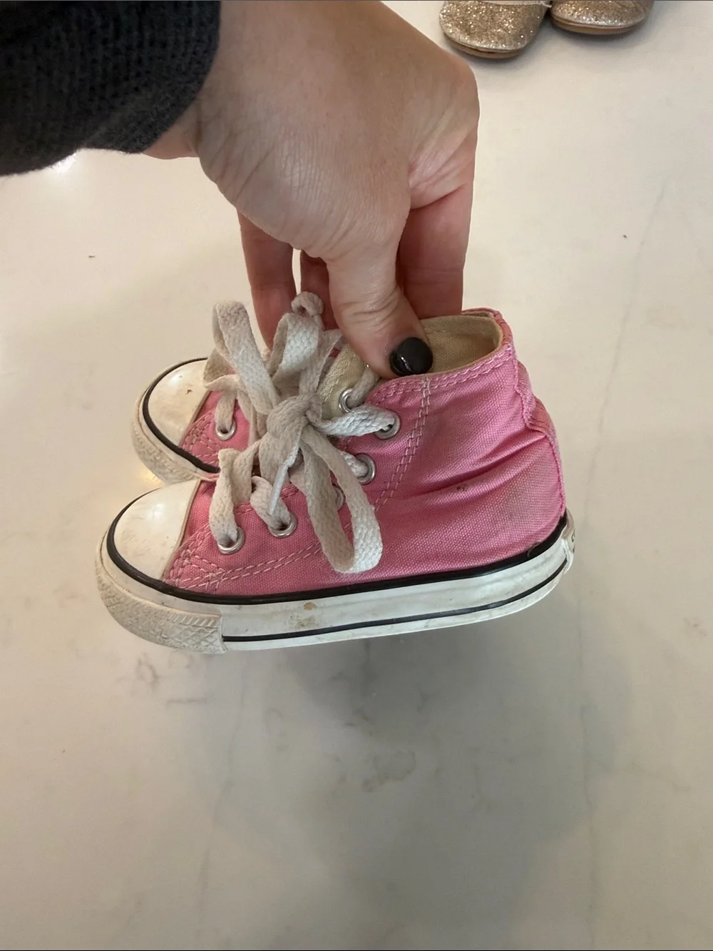 Converse Pink High-Top Kids Canvas Sneakers
